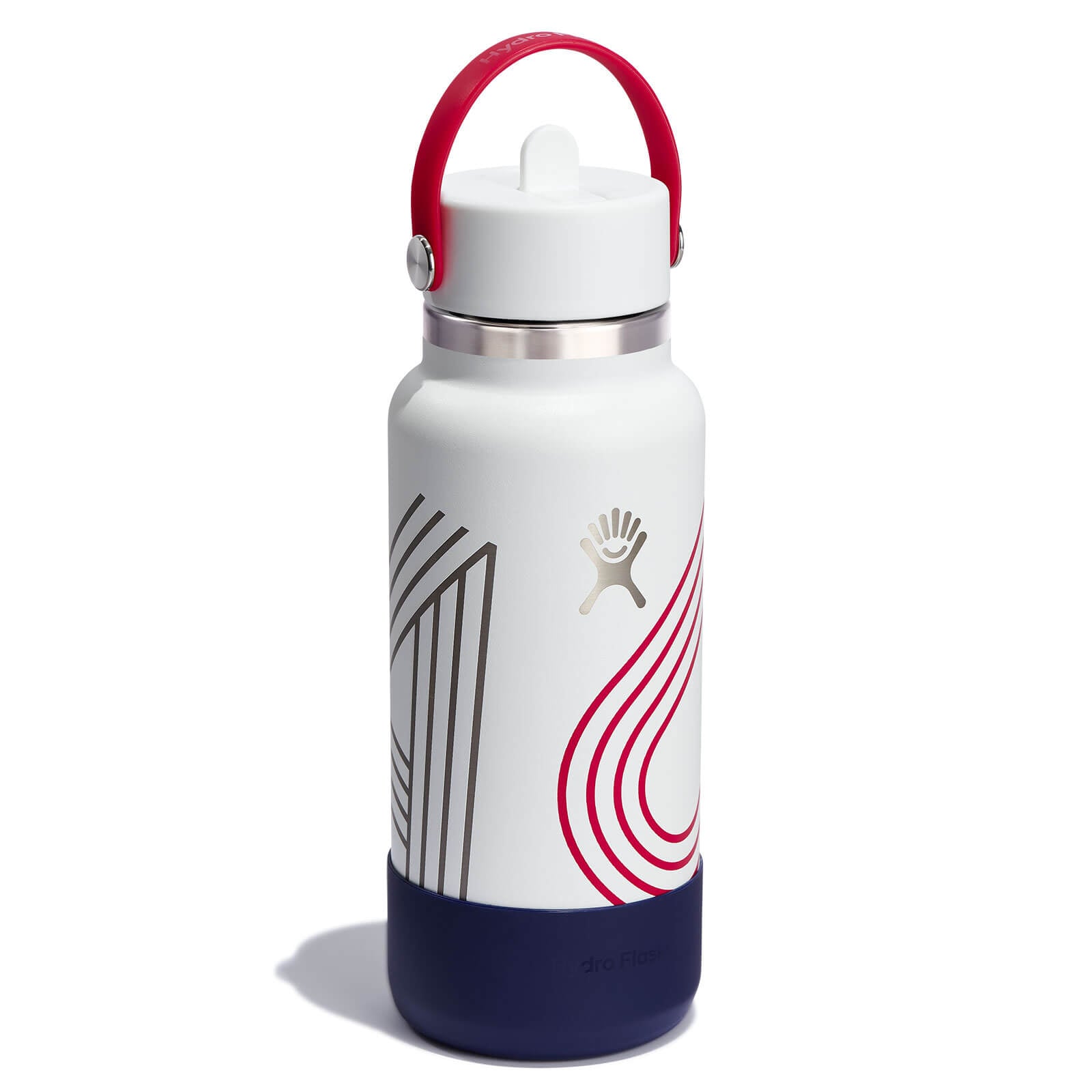 USA 32 oz Wide Mouth with Flex Straw Cap - Image 2