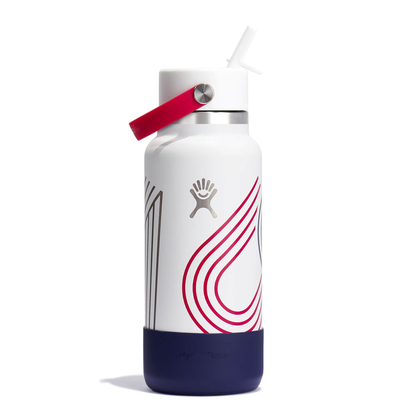 USA 32 oz Wide Mouth with Flex Straw Cap - Image 3